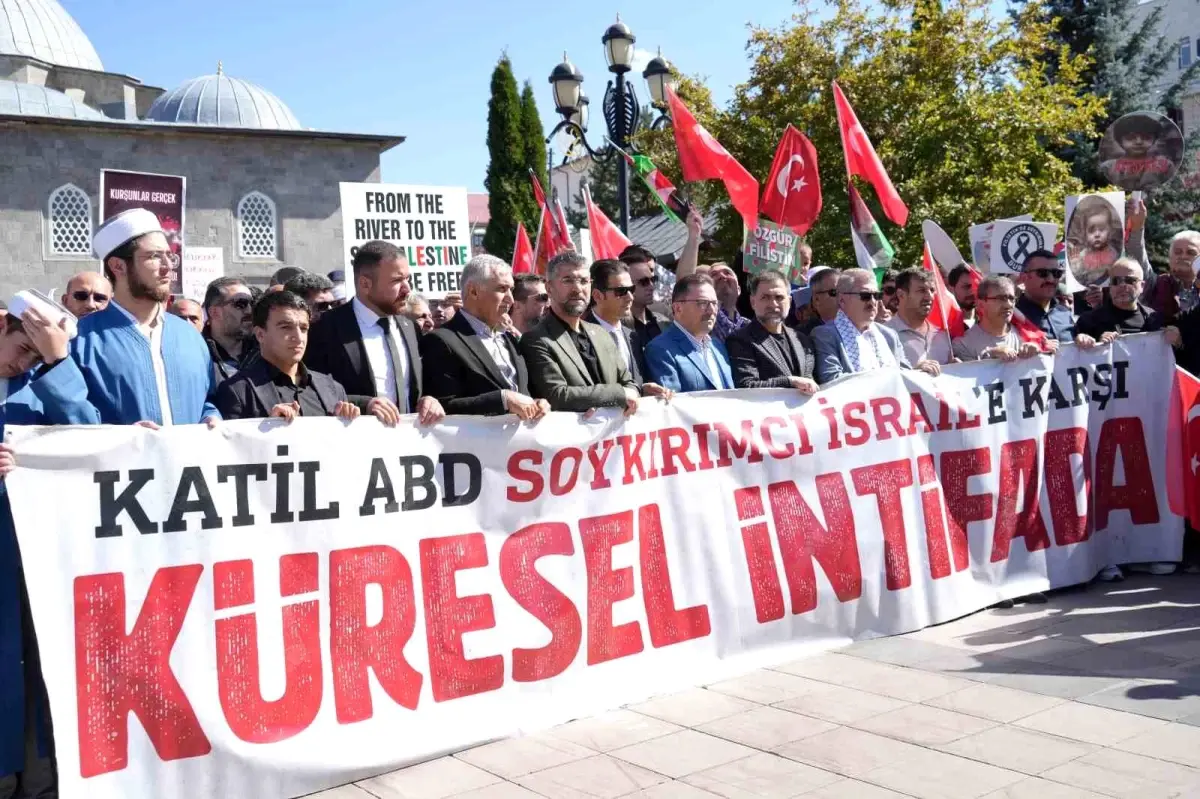 erzurumda gazze icin protesto gosterisi TC1nGOeV